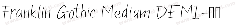 Franklin Gothic Medium DEMI字体转换